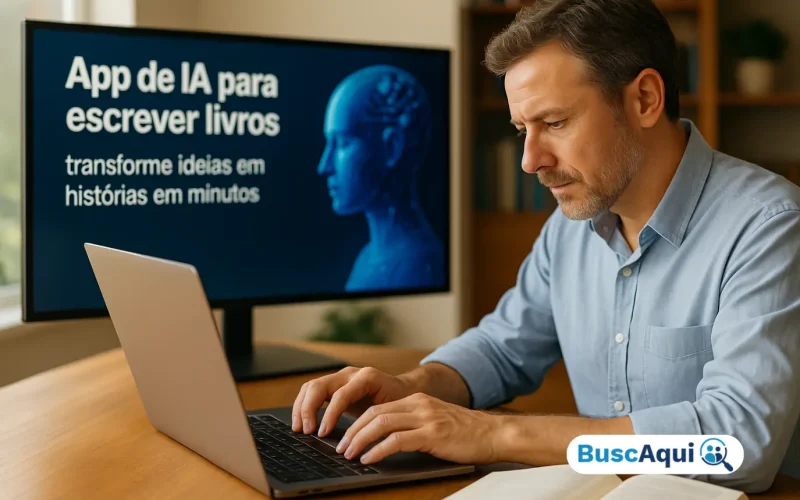 App de IA para escrever livros: Ideias em histórias em minutos - Busca Aqui