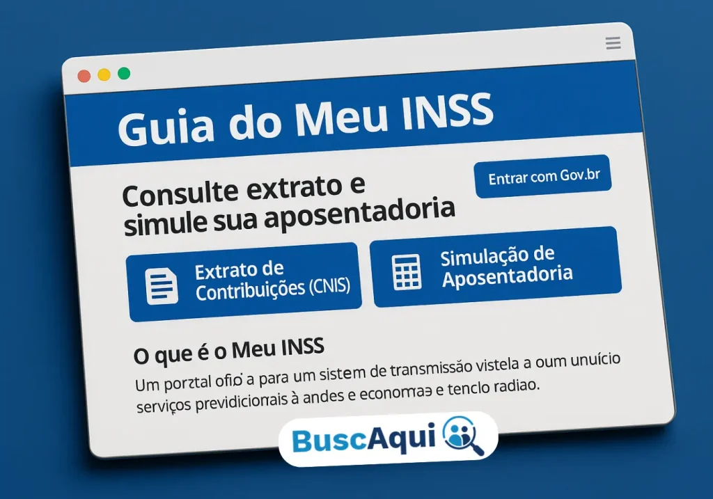 Guia do Meu INSS: Consulte extrato e simule sua aposentadoria - Busca Aqui